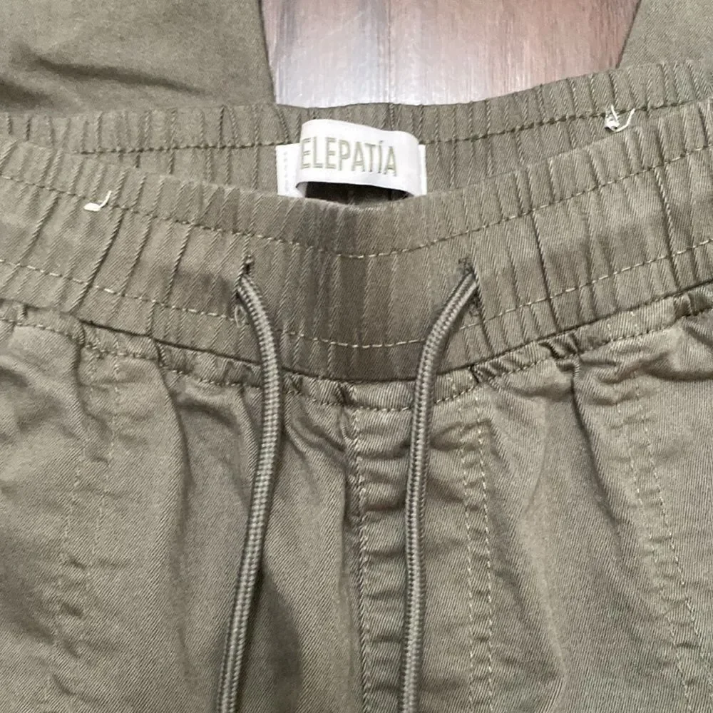 Telepatia Cargo Jogger Pants Olive Green